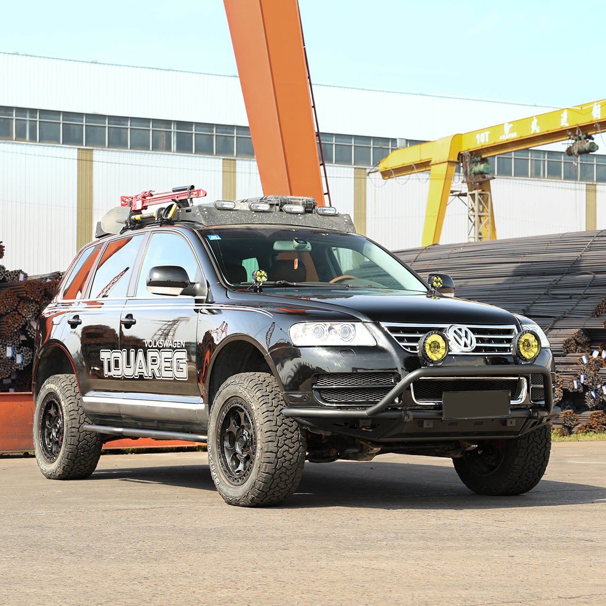 Touareg (02-10) Front Bumper with Bull Bar