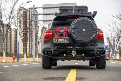 Dual Swingout Rear Bumper for Porsche Cayenne 957 (2008-2010) - OverlandtrekRear BumperOverlandtrekDual Swingout Rear Bumper for Porsche Cayenne 957 (2008-2010)