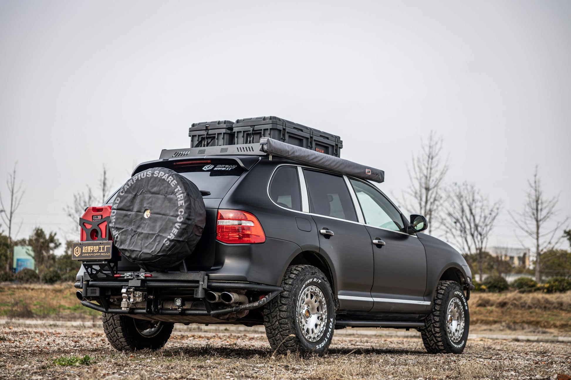 Dual Swingout Rear Bumper for Porsche Cayenne 957 (2008-2010) - OverlandtrekRear BumperOverlandtrekDual Swingout Rear Bumper for Porsche Cayenne 957 (2008-2010)
