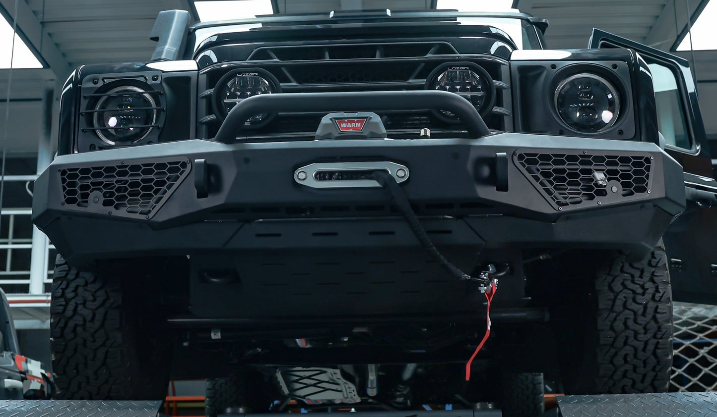 Ineos Grenadier Bull Bar Front Bumper with Front Underbody Protection (2023+) - OverlandtrekFront BumperOverlandtrekOT-GRN-FB-UBPIneos Grenadier Bull Bar Front Bumper with Front Underbody Protection (2023+)