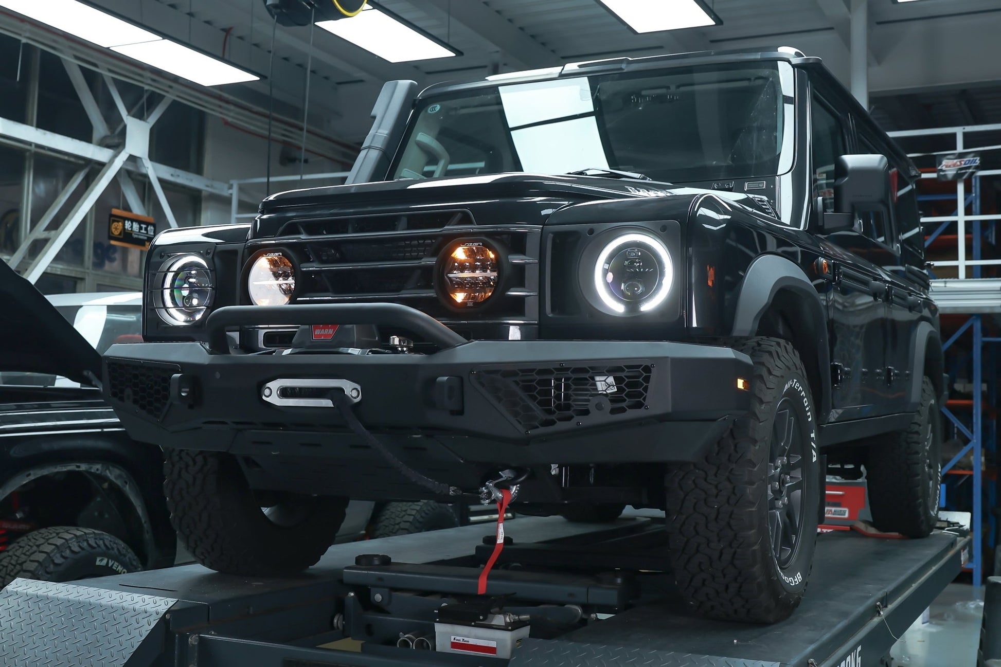 Ineos Grenadier Bull Bar Front Bumper with Front Underbody Protection (2023+) - OverlandtrekFront BumperOverlandtrekOT-GRN-FB-UBPIneos Grenadier Bull Bar Front Bumper with Front Underbody Protection (2023+)