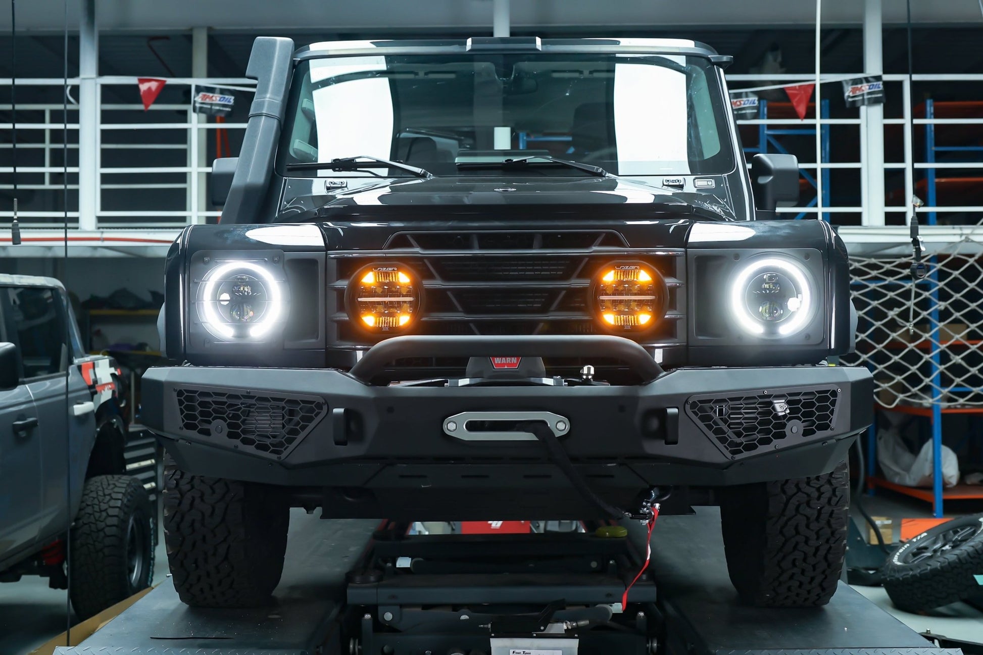 Ineos Grenadier Bull Bar Front Bumper with Front Underbody Protection (2023+) - OverlandtrekFront BumperOverlandtrekOT-GRN-FB-UBPIneos Grenadier Bull Bar Front Bumper with Front Underbody Protection (2023+)