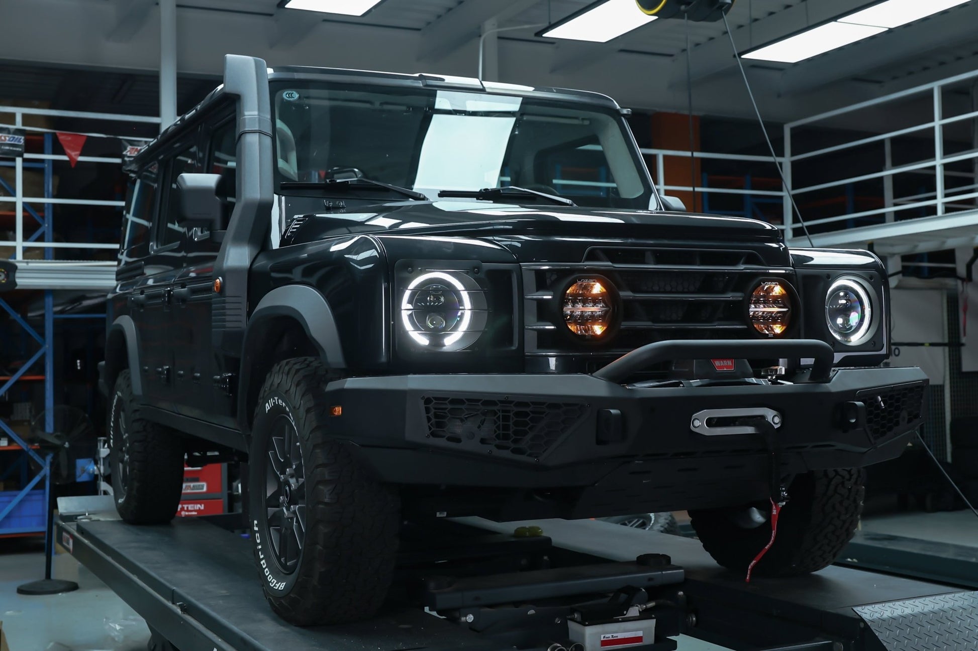 Ineos Grenadier Bull Bar Front Bumper with Front Underbody Protection (2023+) - OverlandtrekFront BumperOverlandtrekOT-GRN-FB-UBPIneos Grenadier Bull Bar Front Bumper with Front Underbody Protection (2023+)