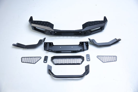 Ineos Grenadier off-road front bumper (2023+) — front view installed on vehicle