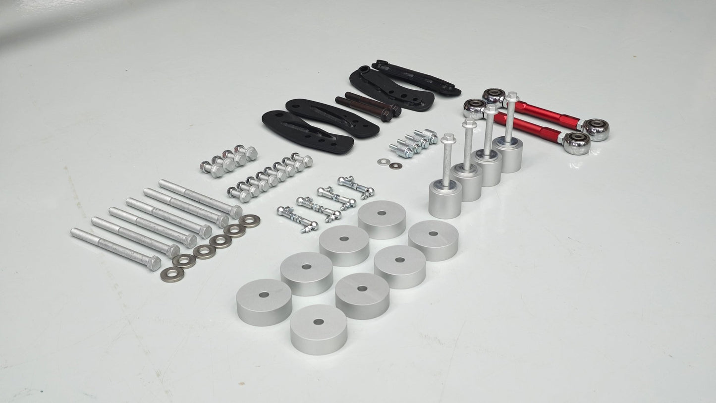 Porsche Cayenne 955/957 & VW Touareg 2-Inch Lift Kit (2002–2010) - OverlandtrekLift Suspension SystemOverlandtrekOT-UNI-LK-2IN-2SilverPorsche Cayenne 955/957 & VW Touareg 2-Inch Lift Kit (2002–2010)
