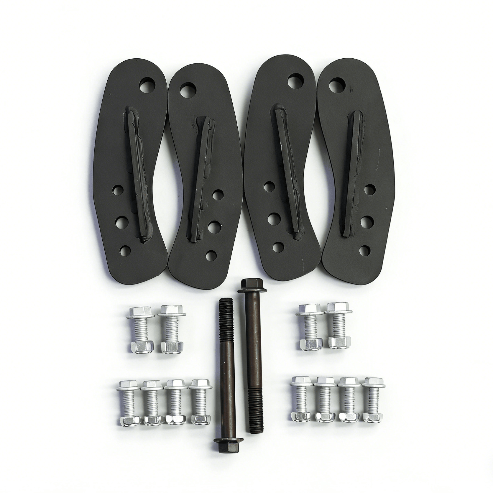 Porsche Cayenne 955/957 & VW Touareg 3-Inch Lift Kit (2002–2010) - OverlandtrekLift Suspension SystemOverlandtrekOT-UNI-LK-3INPorsche Cayenne 955/957 & VW Touareg 3-inch lift kit (2002–2010) — underside view of installed suspension lift