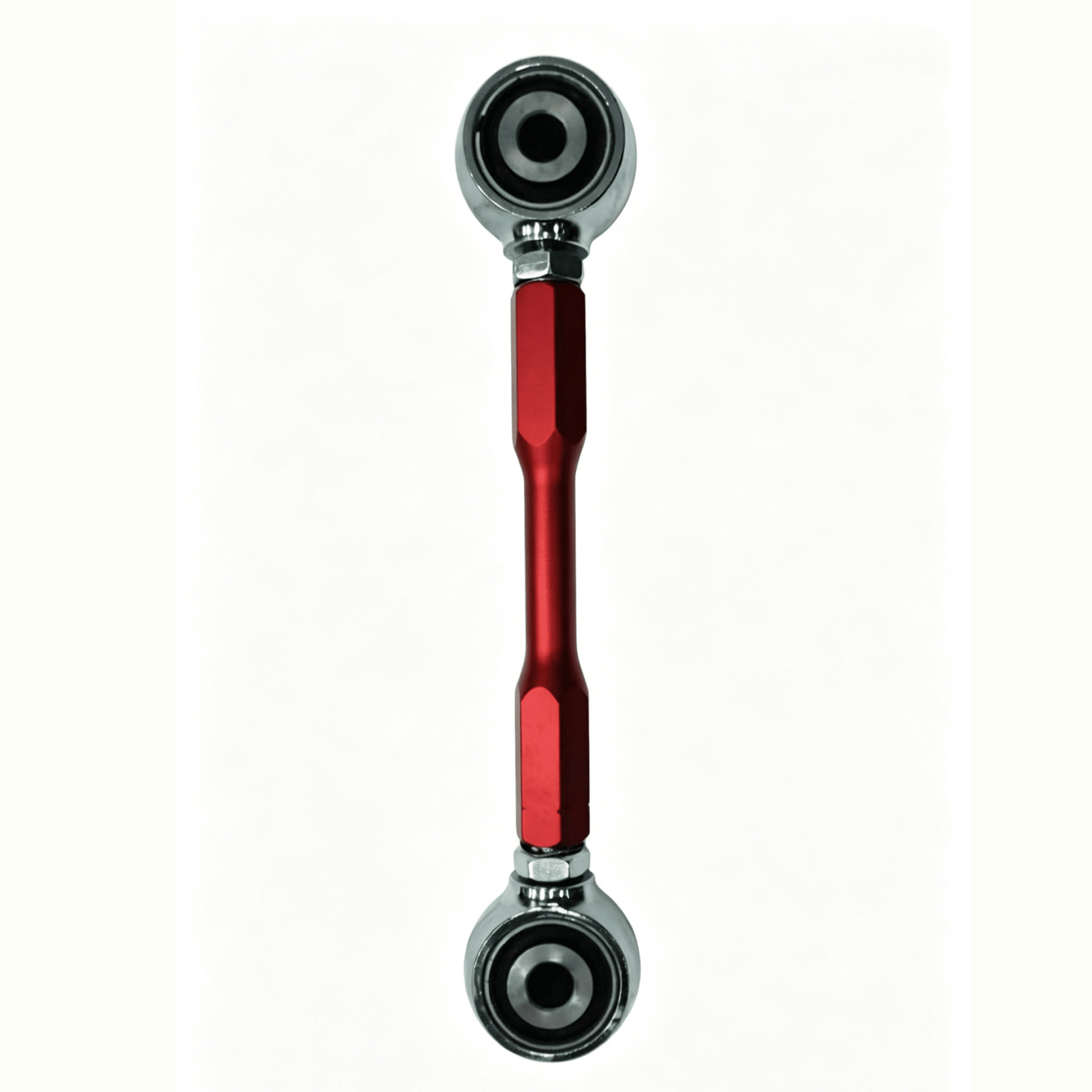 Porsche Cayenne & VW Touareg & Audi Q7 Adjustable Front Sway Bar End Links – Lift Kit - OverlandtrekLift Suspension SystemOverlandtrekOT-UNI-LK-SBLPorsche Cayenne 955/957 Gen 1 (2002–2010) front adjustable sway bar end links – installed front suspension detail