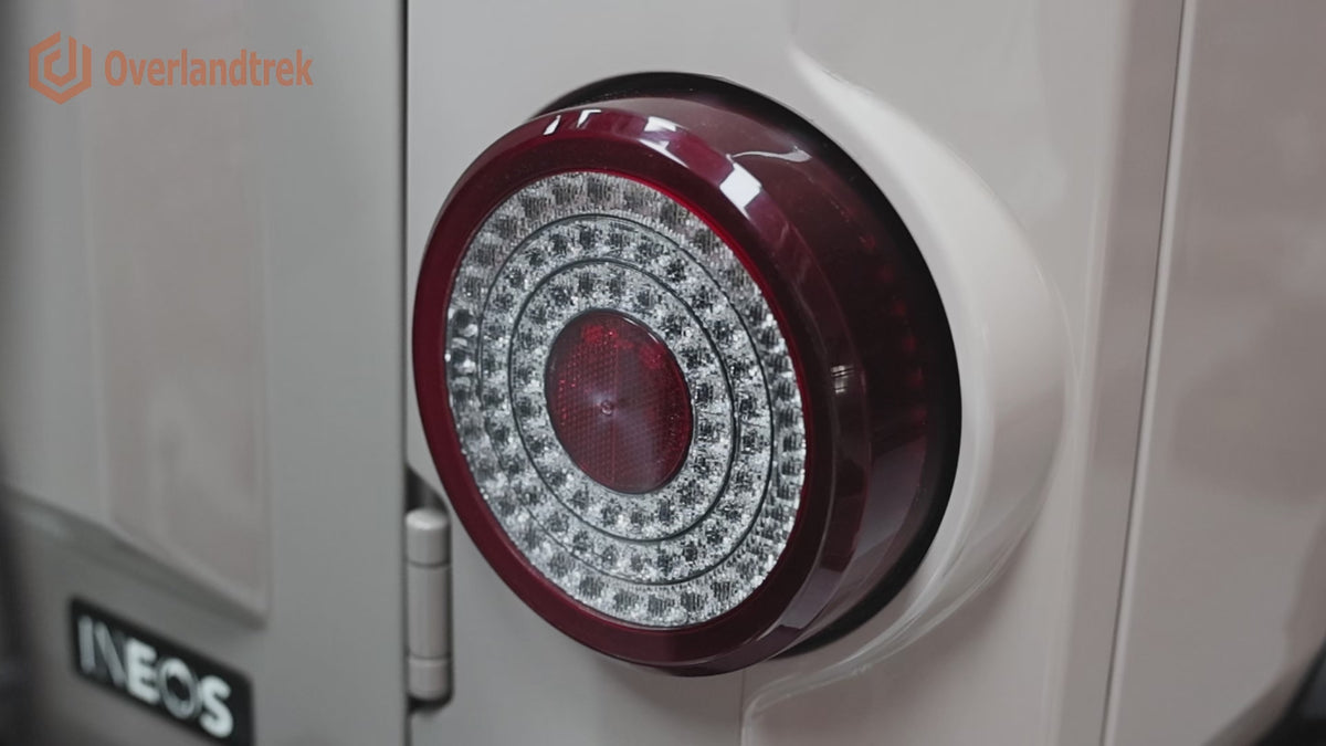 Ineos Grenadier taillight protection covers (pair) — product video