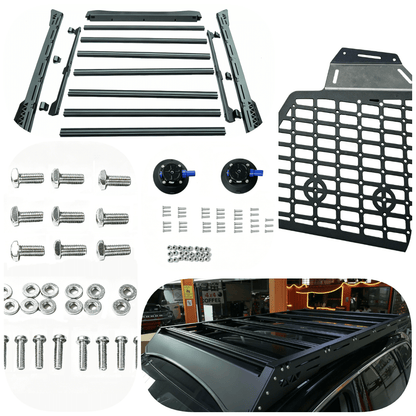 VW Touareg 2nd Gen & 958 Cayenne Premium Aluminum Alloy Roof Rack - OverlandtrekRoof RackOverlandtrekOT-C955-RR-2ndGen-2Roof Rack and Glass Protection GrillVW Touareg 2nd Gen & 958 Cayenne Premium Aluminum Alloy Roof Rack