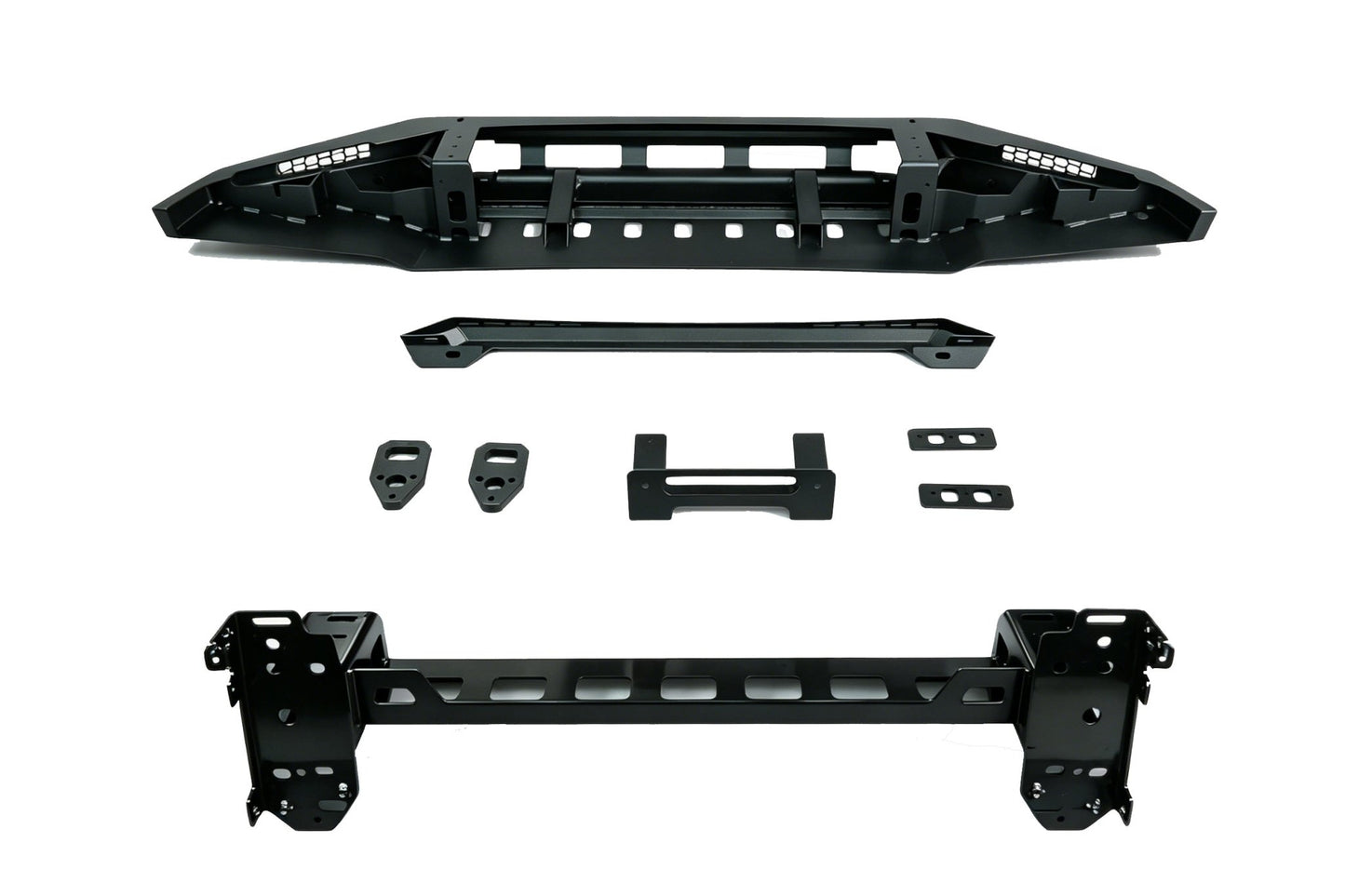 VW Touareg 2nd Gen Off-Road Steel Front Bumper with Winch Mount (2011–2017) - OverlandtrekFront BumperOverlandtrekOT-TRG2-FB-WMVW Touareg Gen 2 front bumper — winch mount and fairlead detail