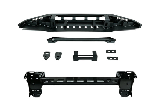 VW Touareg Gen 2 front bumper with winch mount (2011–2018) — winch mount and fairlead detail
