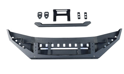 VW Touareg 2nd Gen Off-Road Steel Front Bumper with Winch Mount (2011–2017) - OverlandtrekFront BumperOverlandtrekOT-TRG2-FB-WMVW Touareg 2nd Gen Off-Road Steel Front Bumper with Winch Mount (2011–2017) — front view